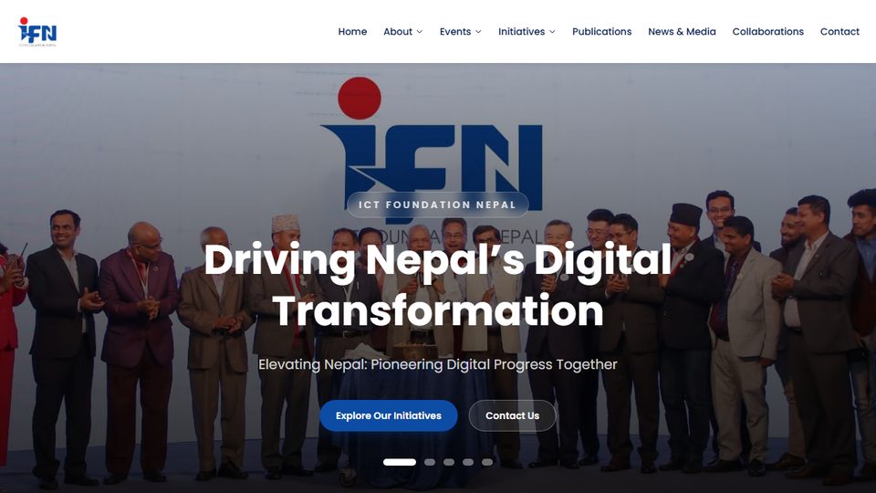 Screenshot of ICT Foundation